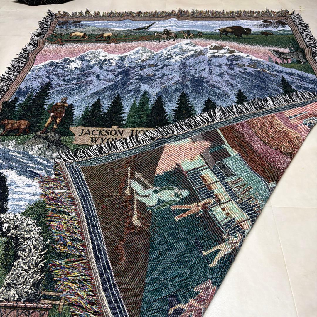 カラフル　リゾート　マルチカバー　ソファカバー　ヴィンテージラグ　172x126