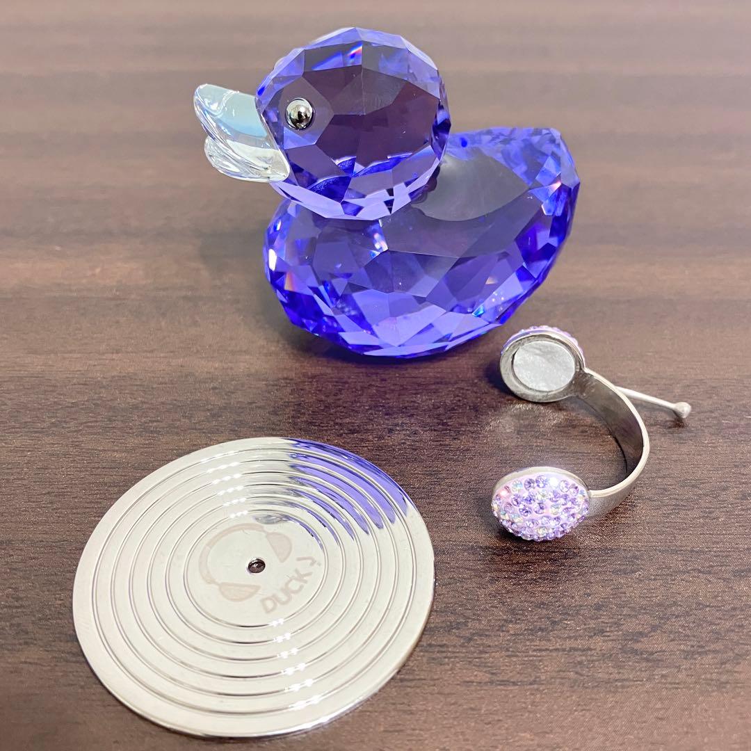 スワロフスキー Happy Duck ハッピーダック DJ パープル