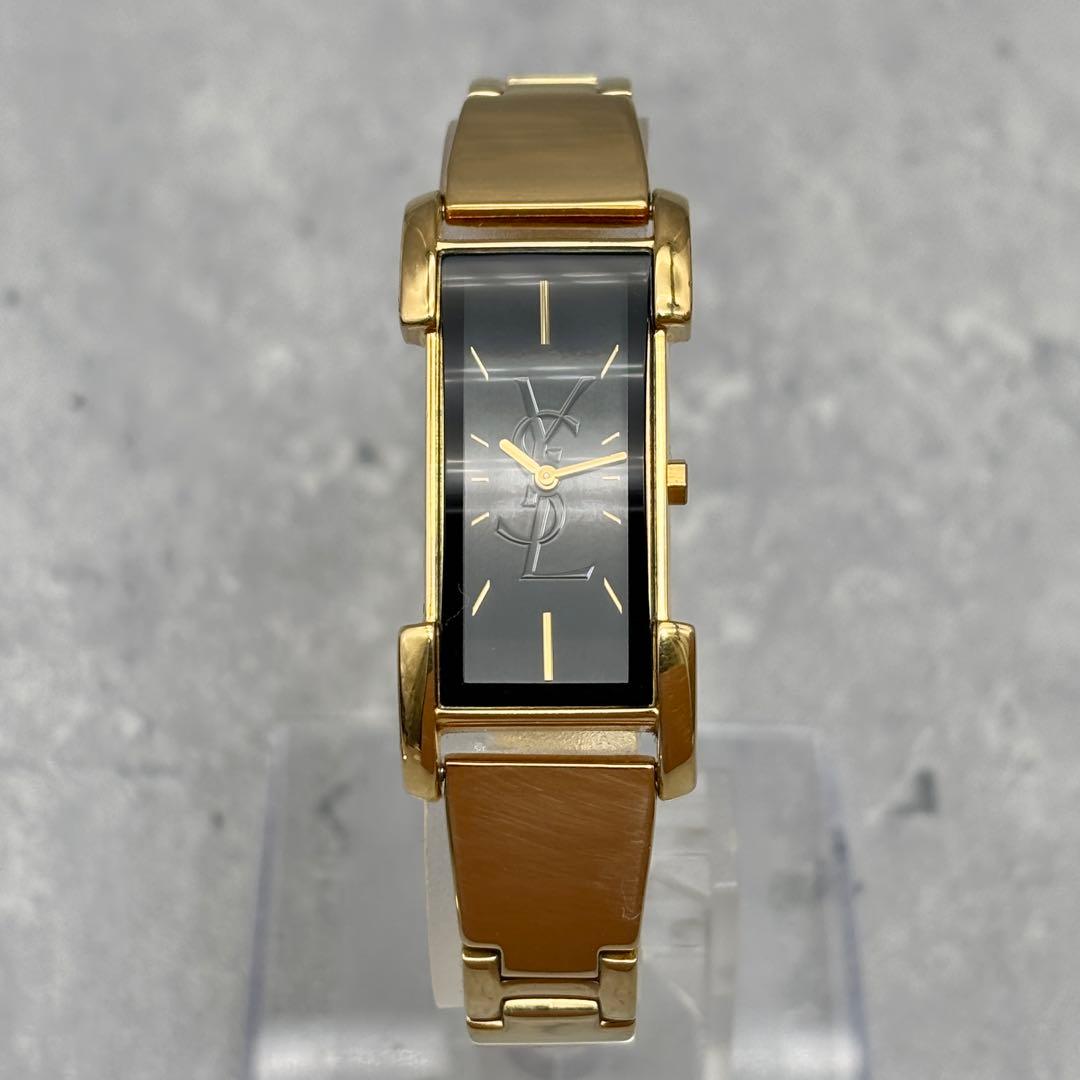 稼働✨イヴサンローラン コマ　箱付き　腕時計　カサンドラ QZ レディース