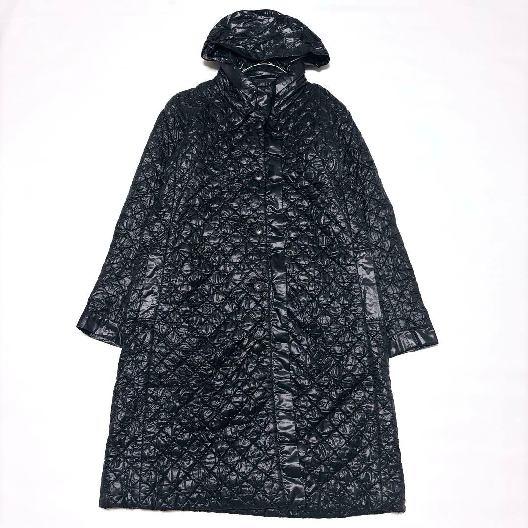 未使用級♡ハートイッセイミヤケ キルティング 中綿コート 2way ロング丈 M