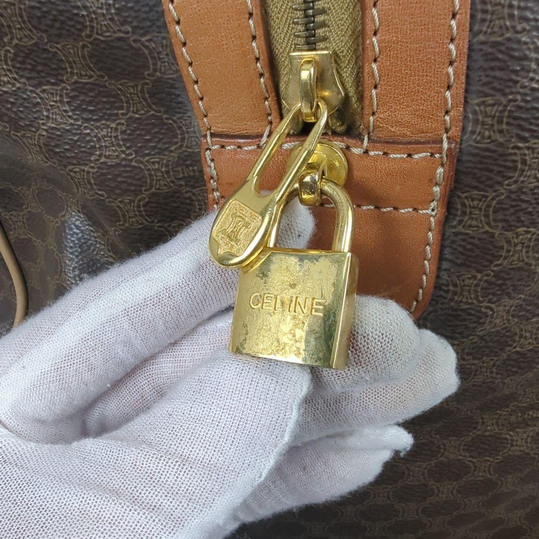 CELINE セリーヌ マカダム ボストンバッグ 旅行カバン 大容量