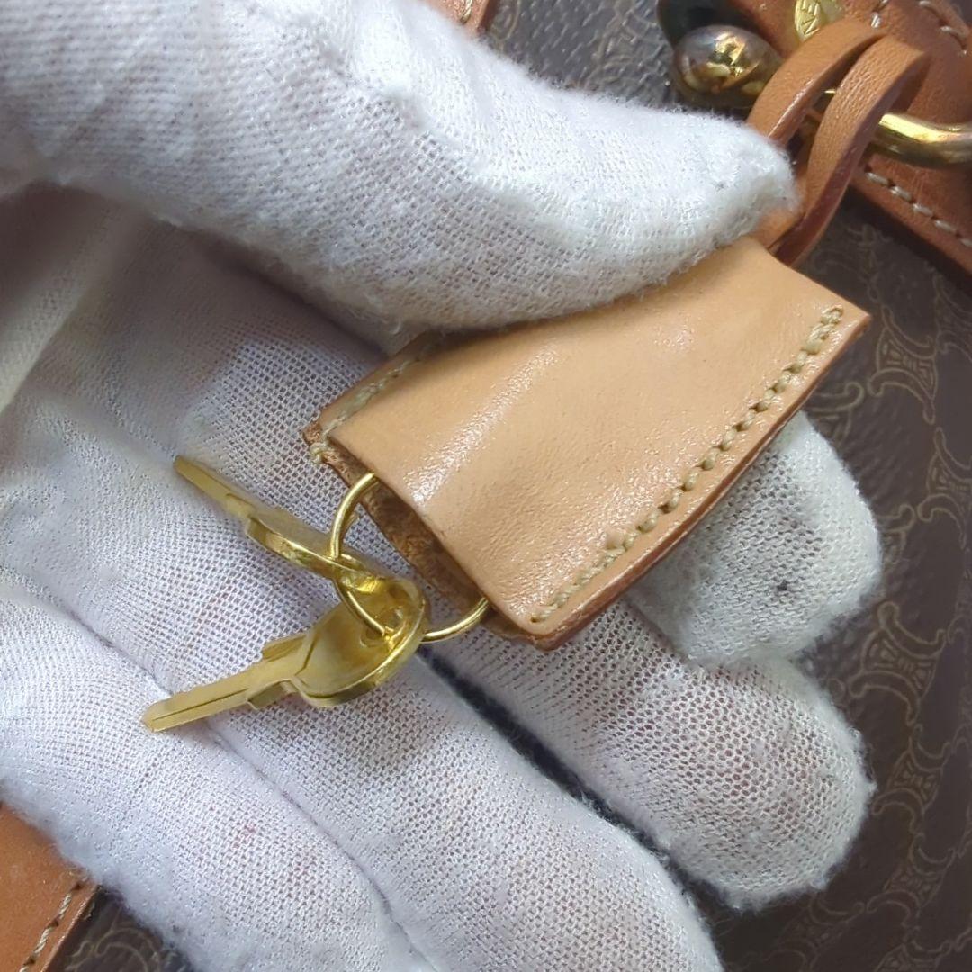 CELINE セリーヌ マカダム ボストンバッグ 旅行カバン 大容量