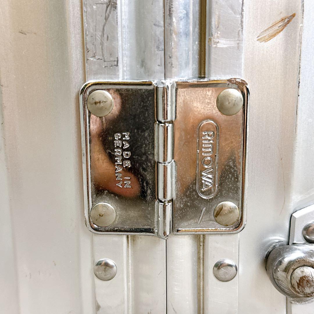 【希少】 RIMOWA 929.70 2輪ローリングトロリー ビンテージ 青ロゴ