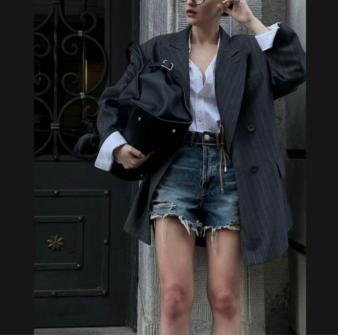 美品jistory レザーサイドベルトボストンバッグ　ブラックSIDE BELT