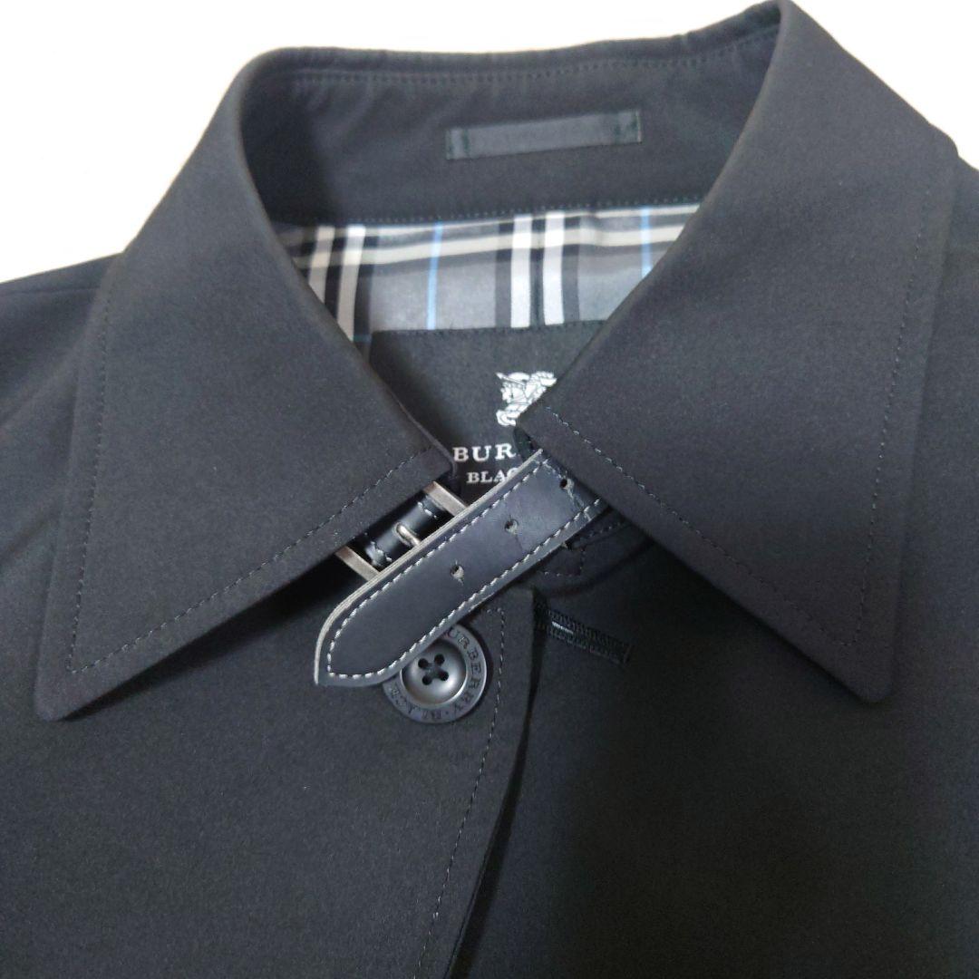 バーバリーブラックレーベル　ステンカラーコート　ノバチェック　ベルト付