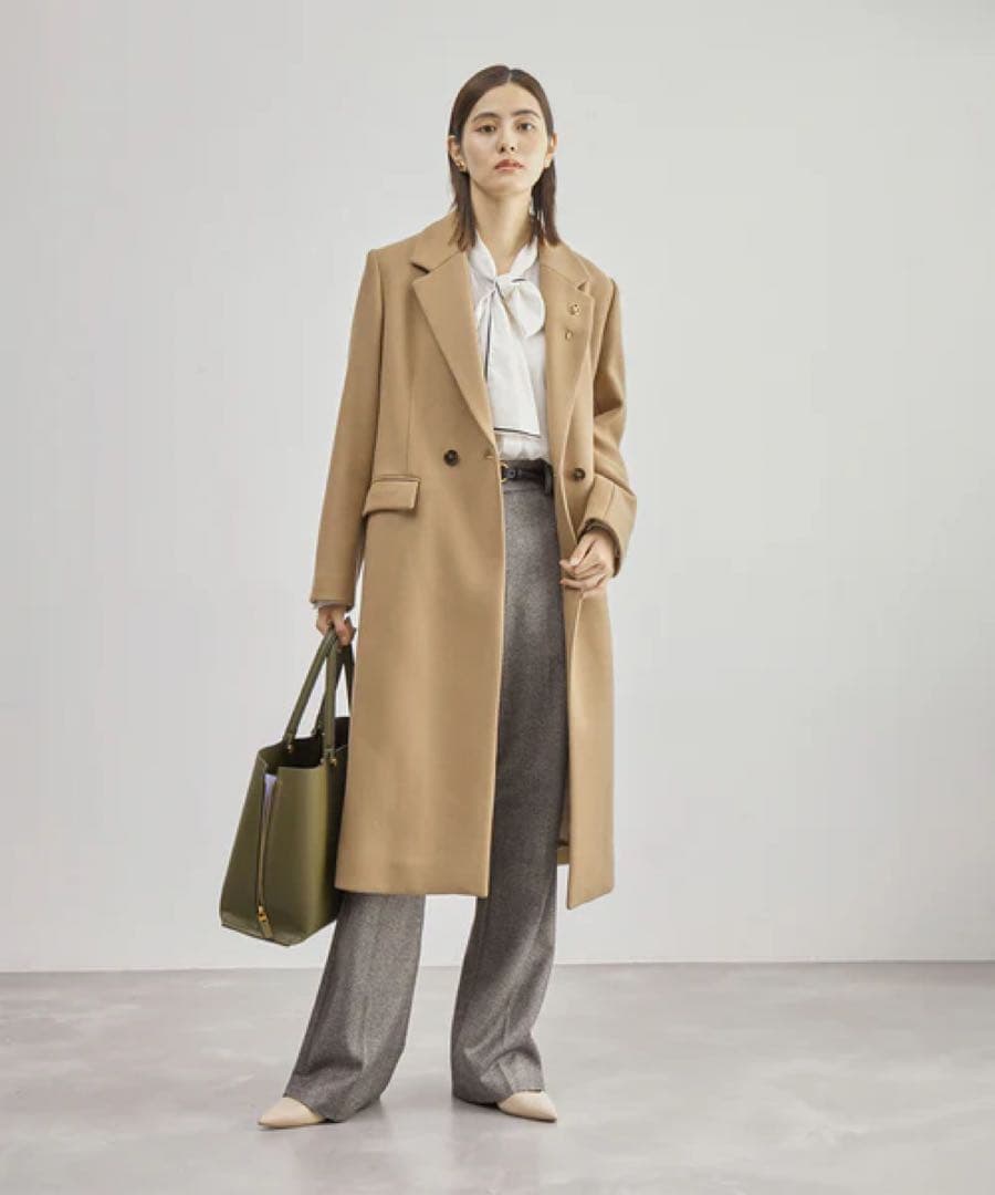 sora　 【BELLANDI】メルトンチェスターコート　ロングコート