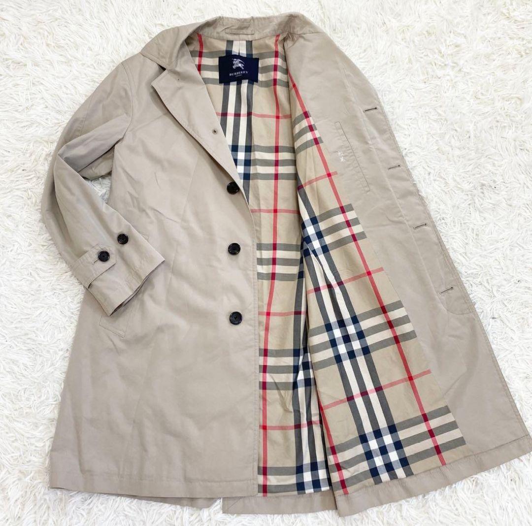 【極美品・XL】バーバリー ステンカラーコート メガチェック オーバーサイズ