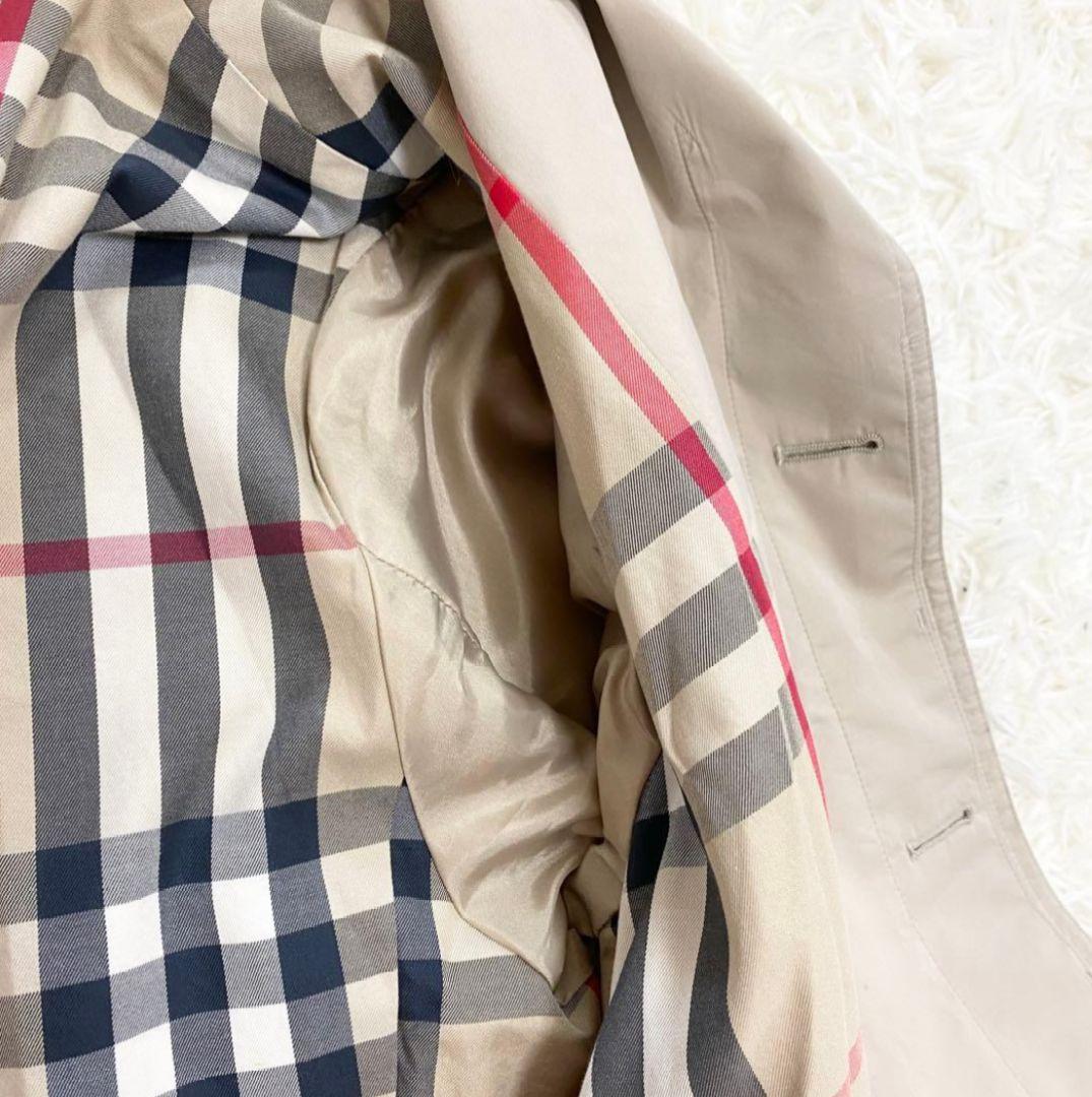 【極美品・XL】バーバリー ステンカラーコート メガチェック オーバーサイズ