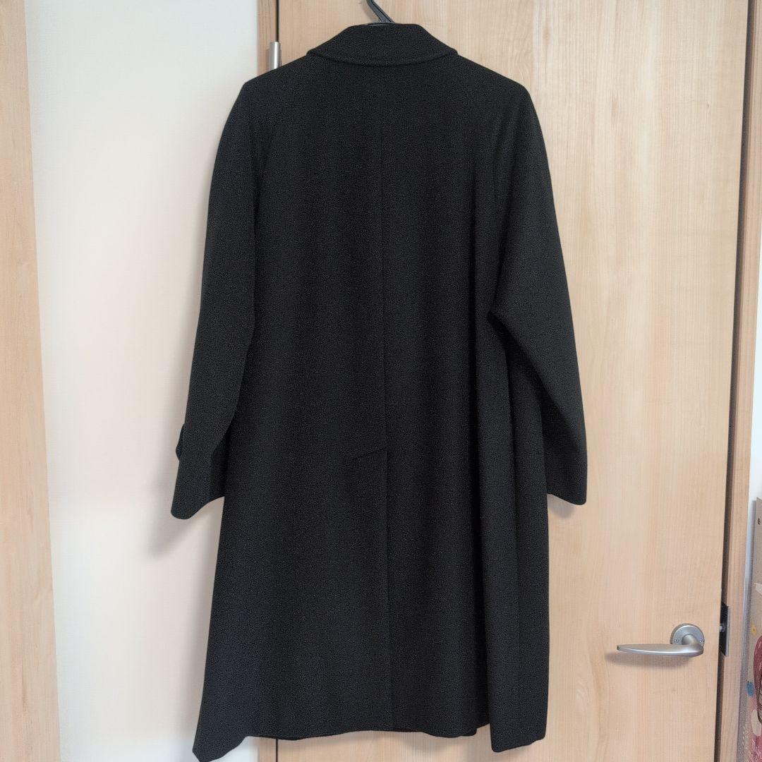 ＊美品＊BURBERRY LONDON黒コート カシミヤ．アンゴラ混　カバー付き