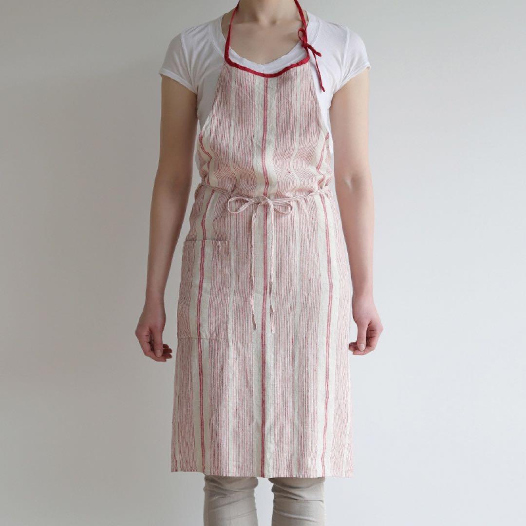 リーノエリーナ　エプロン　ミラ　アリアーヌレッド