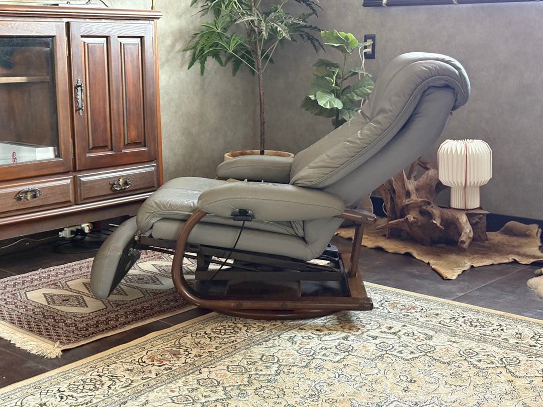 FUJI FUNITURE フジファニチア　パーソナルソファ　本革レザー　YZ