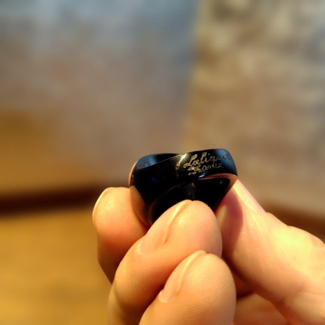 お年玉価格　LALIQUE ブラッククリスタルリング