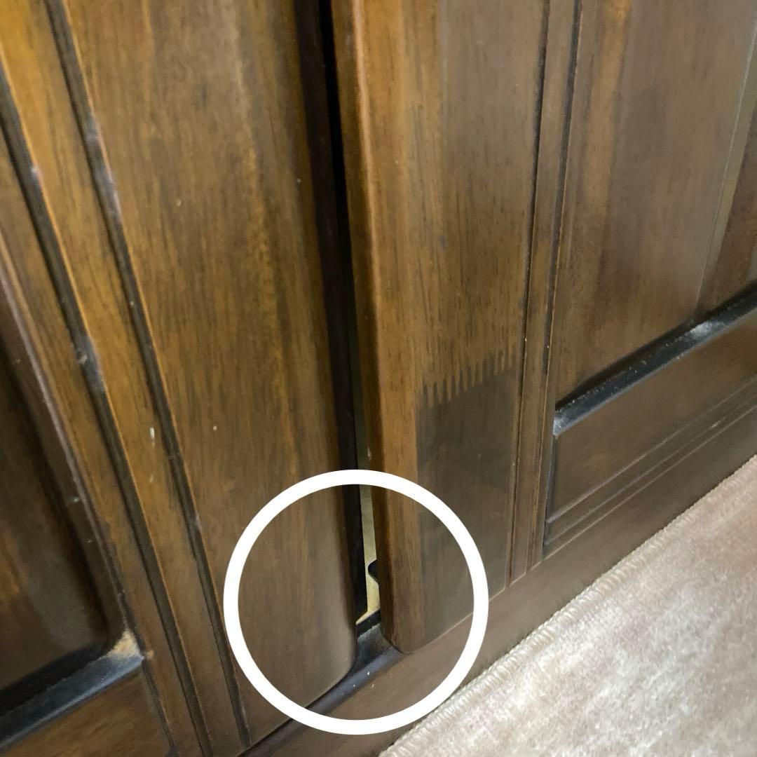 ダークブラウン 3扉タンス