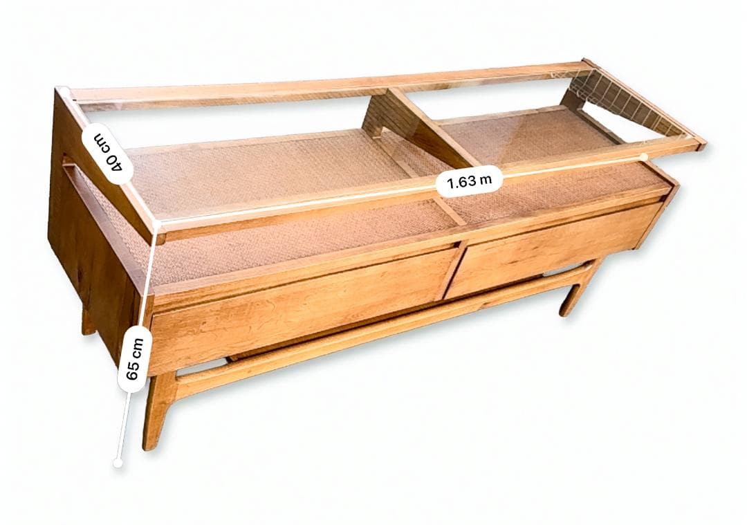 クラッシュゲート CANARIS TVボード 木製×ガラス天板 おしゃれ収納