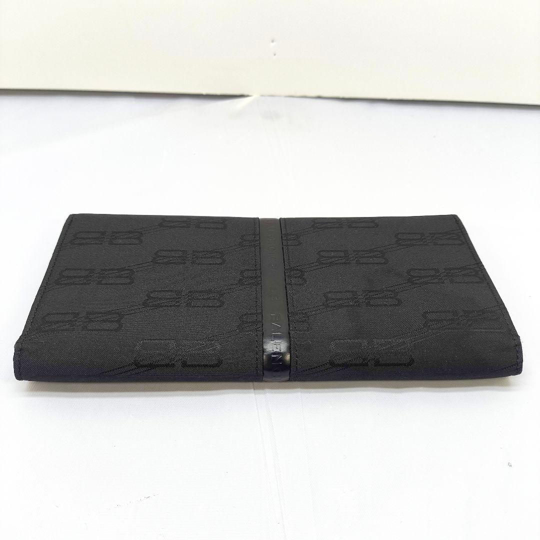 極美品 バレンシアガ 2つ折り 長財布 ブラック 黒