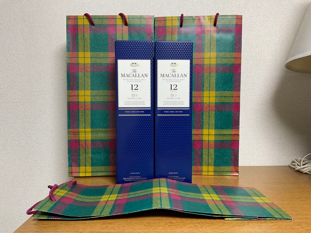 ザ・マッカラン12年　ダブルカスク　700ml カートン付×2本セット