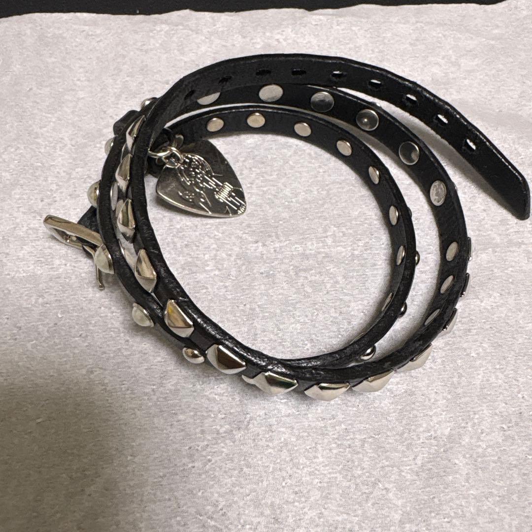 ヒステリックグラマー レザースタッズブレスレットHYSTERIC GLAMOUR