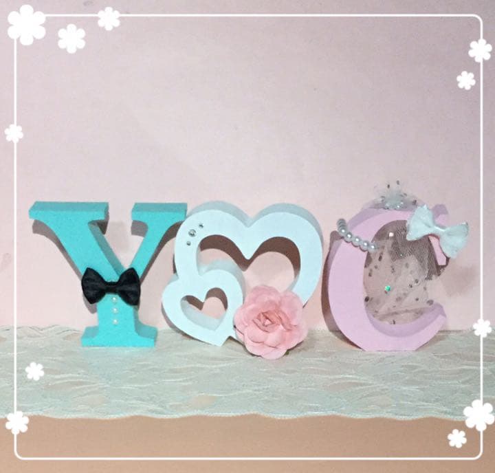 ちぃぽん様確認用♡ウエディングバージョン・イニシャルオブジェ