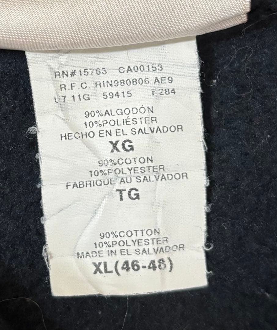 Hanes ヘルズエンジェルス　バックプリント　裏起毛　ジップアップパーカー