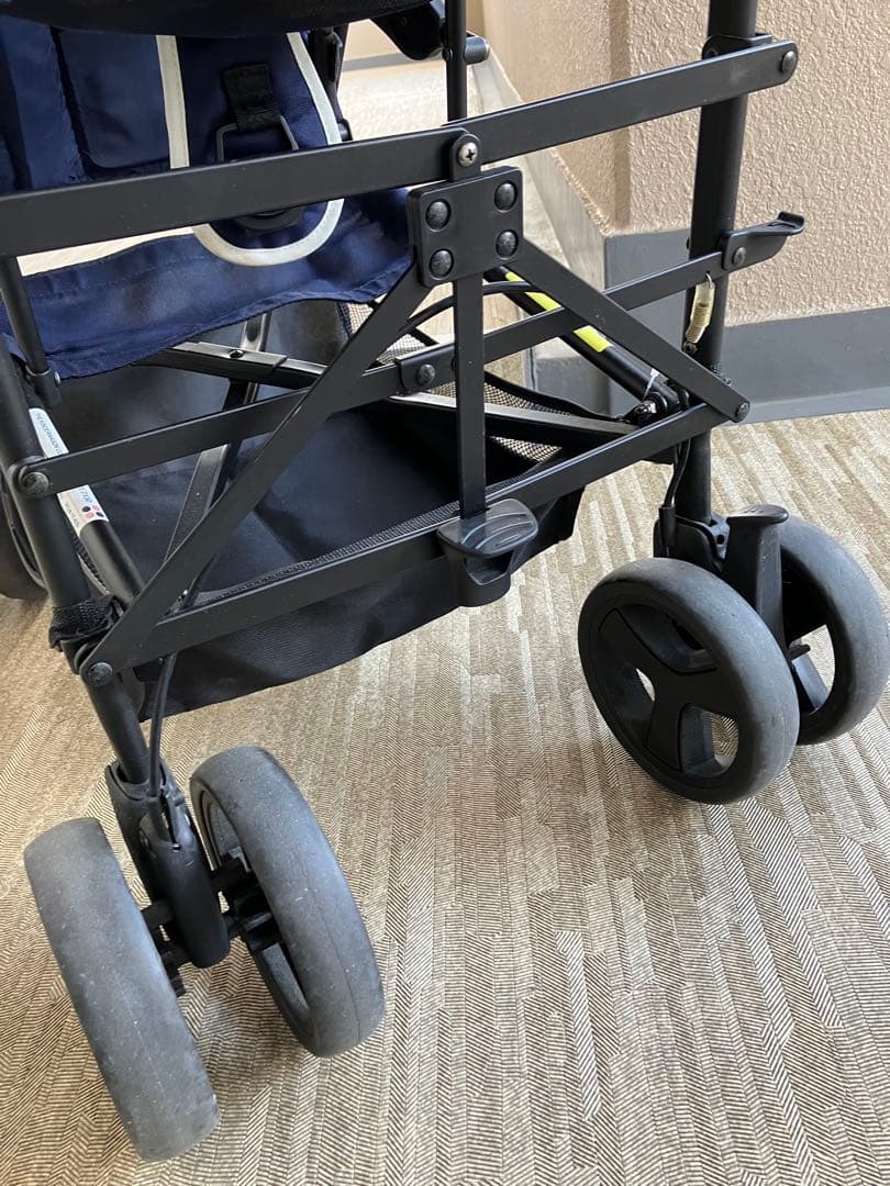 kinderwagon 2人乗ベビーカー DUO シティHOP ネイビー