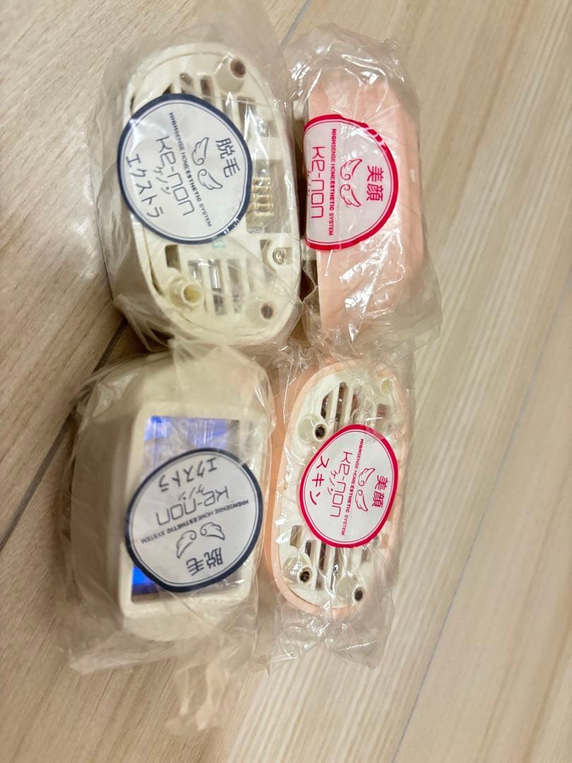 脱毛器ケノンver.7.2 眉毛脱毛器、カートリッジ使用済1個、新品4個セット