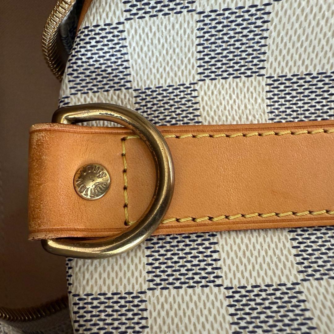 美品 LOUIS VUITTON キーポルバンドリエール 45 ダミエ・アズール