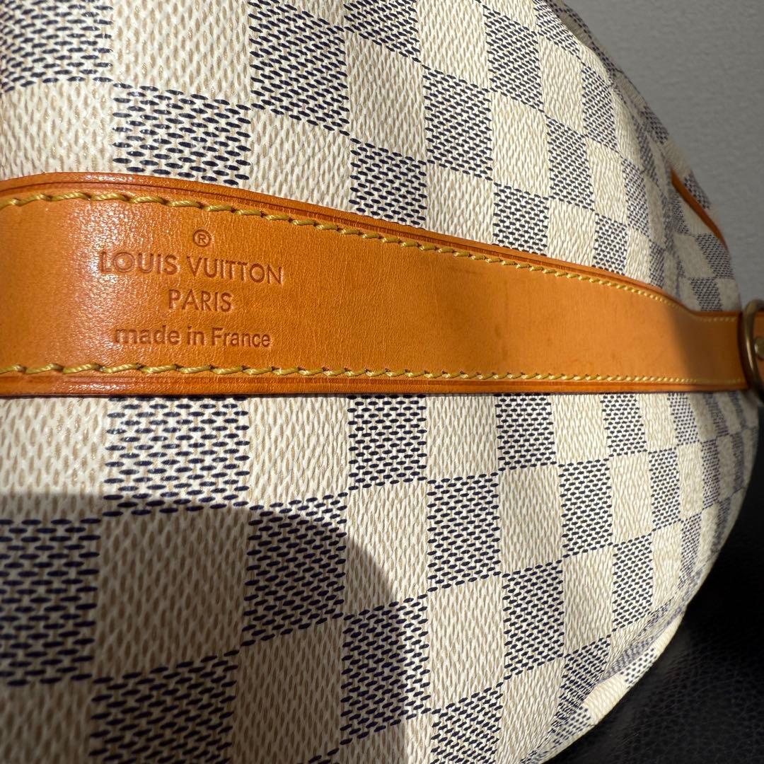 美品 LOUIS VUITTON キーポルバンドリエール 45 ダミエ・アズール