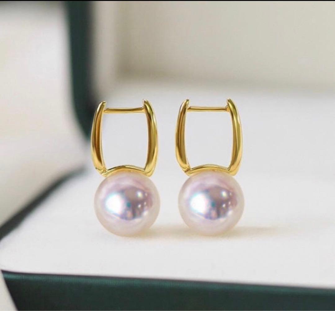 K18YG あこや真珠 8.5-9mm