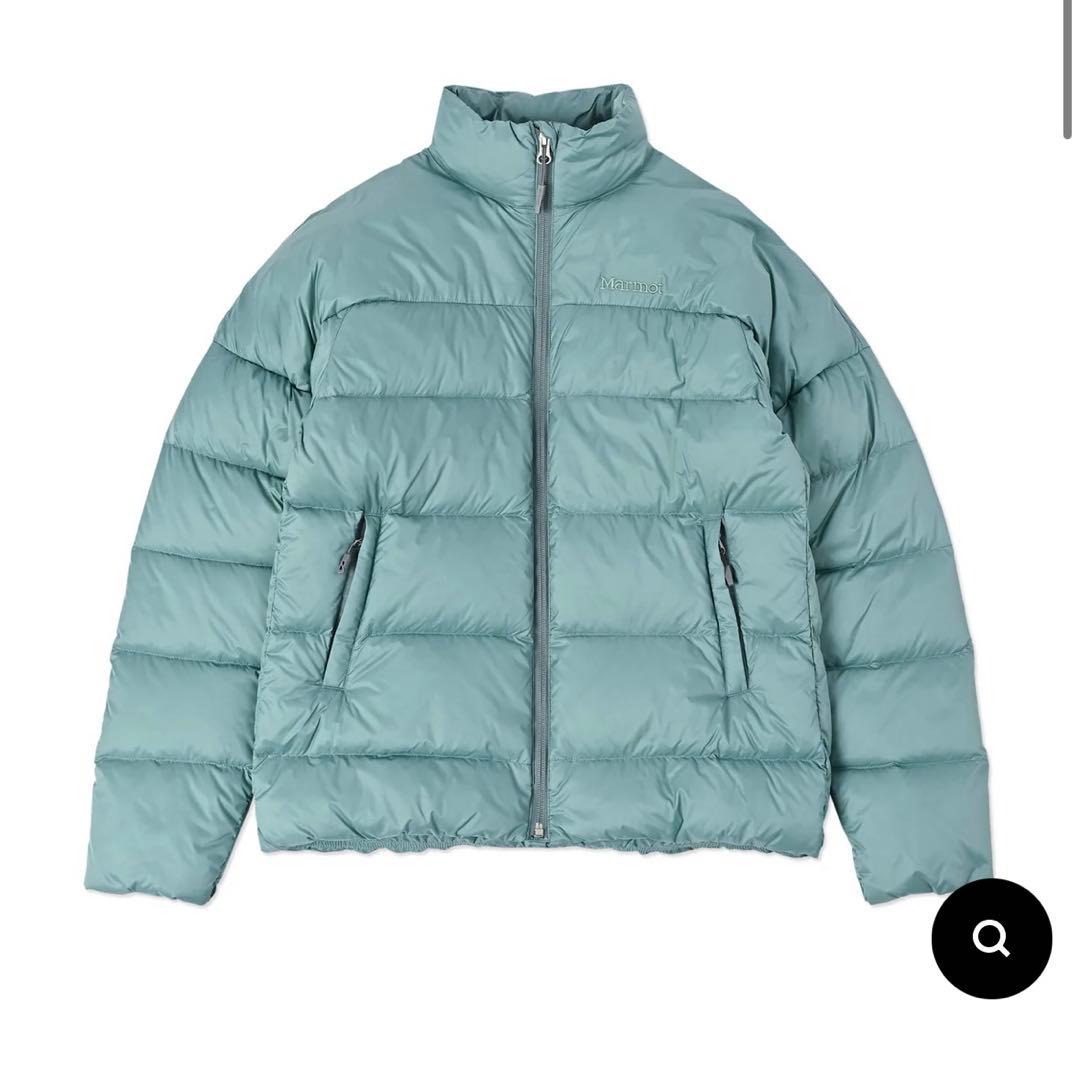 marmot ダウン　ミント　水色　ティファニー　モンベル　ネージュダウン