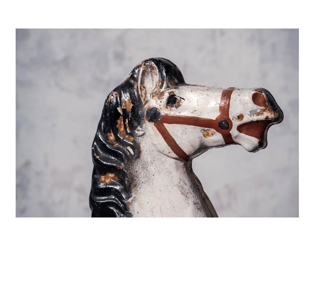 フランス アンティーク ロッキングホース/メリーゴーランド木馬