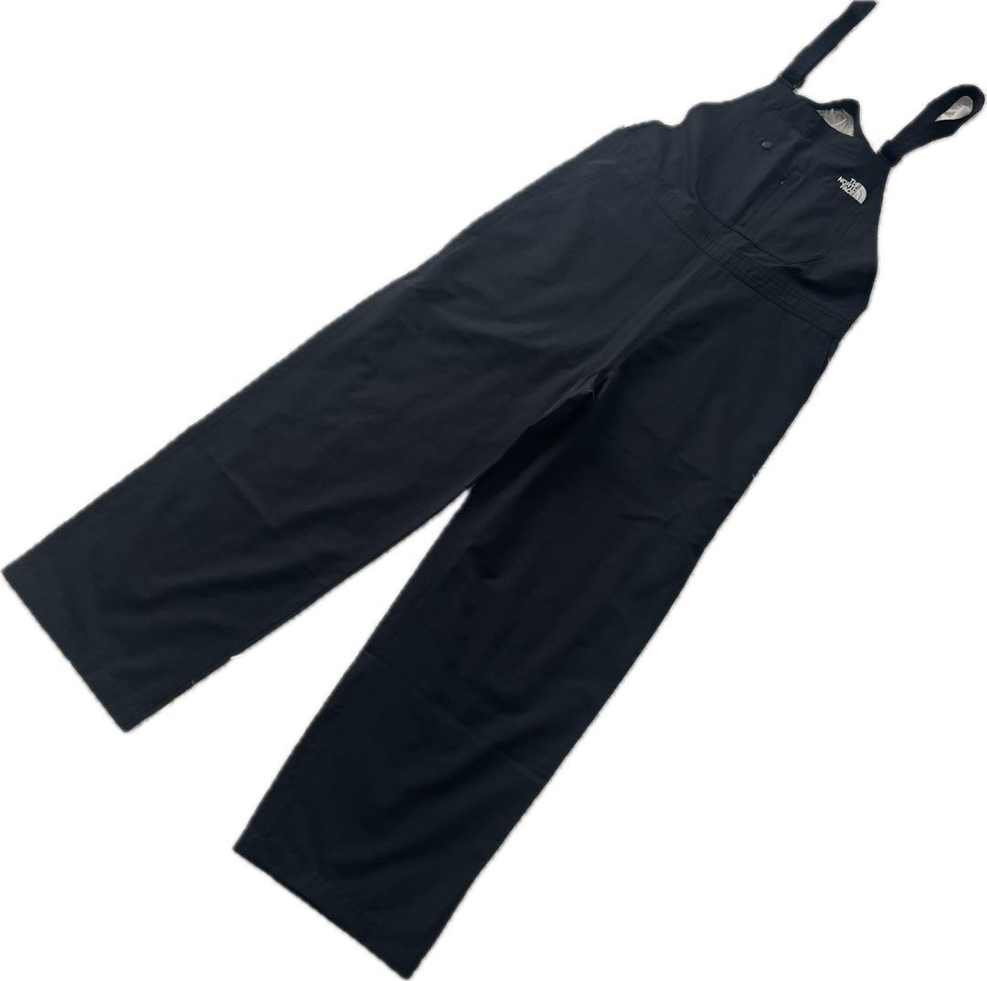 【美品】ザノースフェイス　サロペット　オーバーオール　L　ブラック　アウトドア