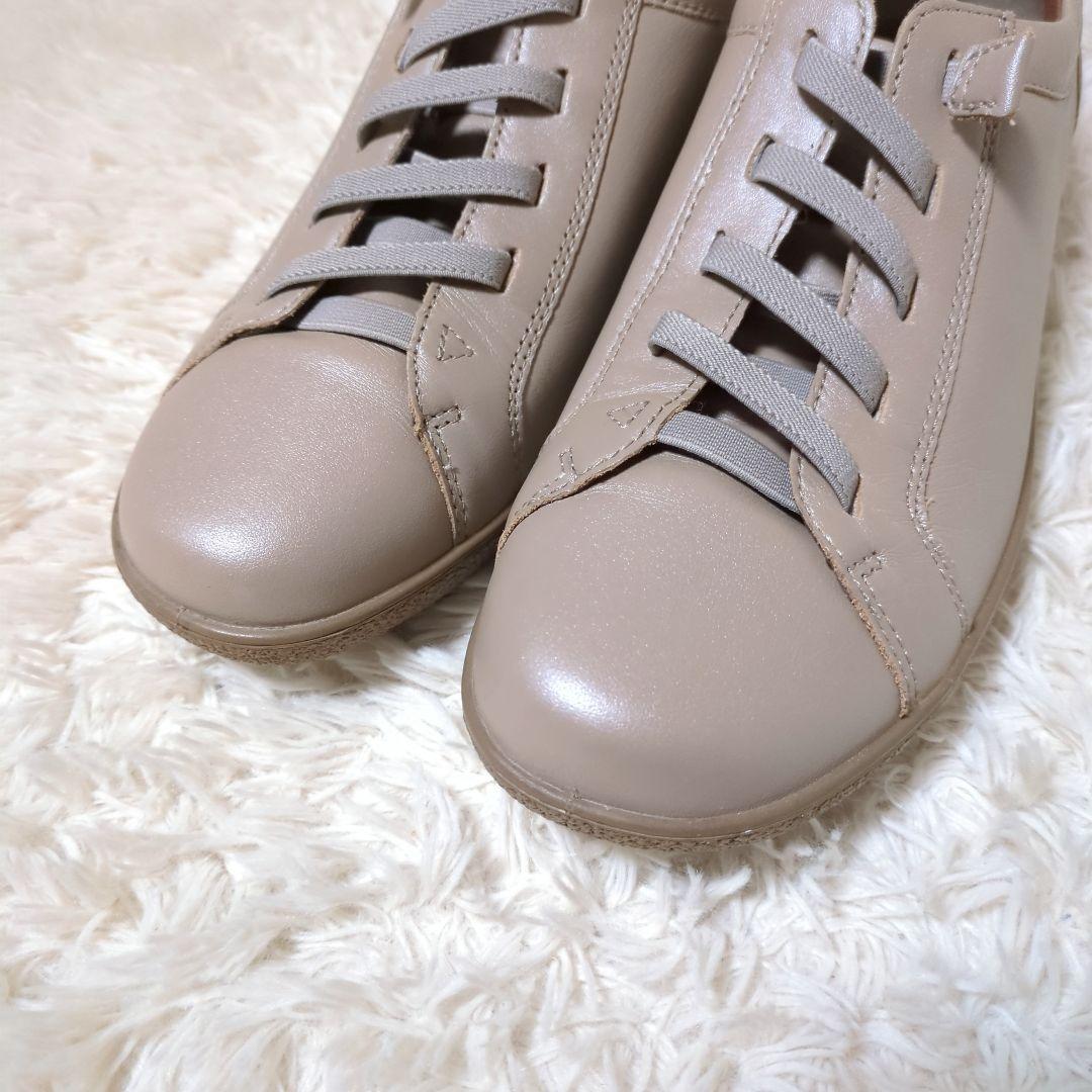 新品未使用！アキレスソルボ　レザーコンフォートシューズ　24.0cm　グレージュ