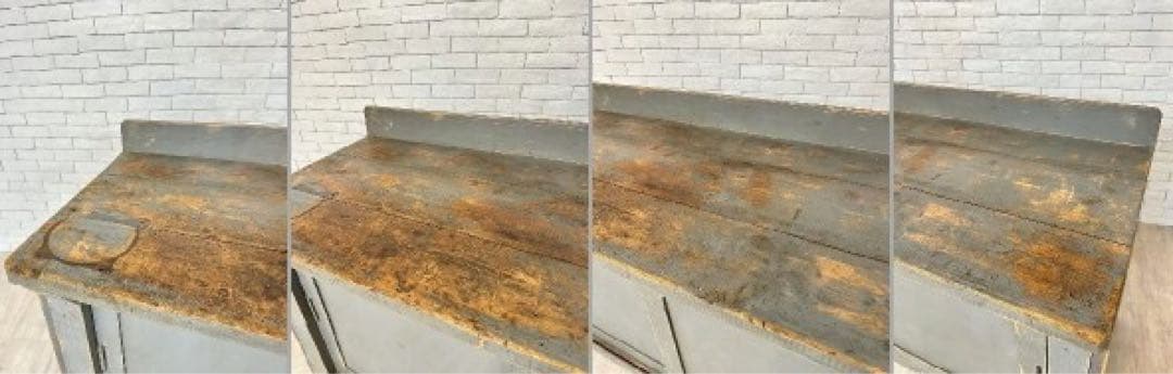 【東京都23区内送料無料】1960年代　フランス製　作業台　キッチン台　陳列棚