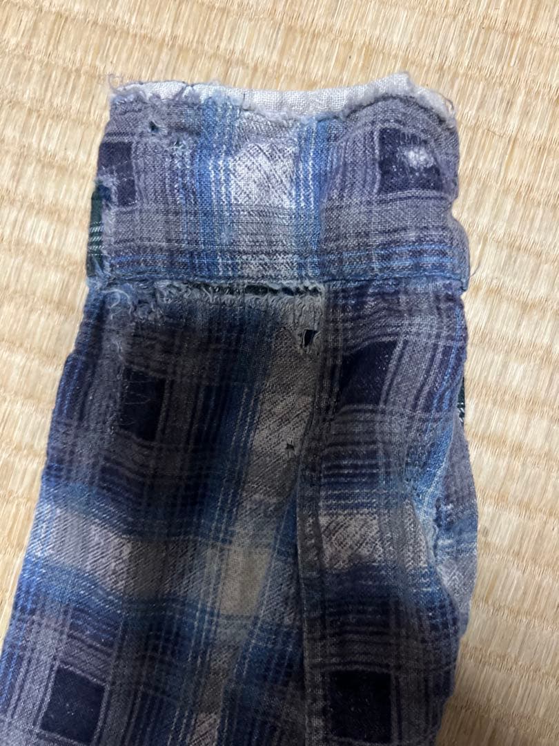 〈襤褸〉60s Towncraft オンブレチェックプリントネルシャツ