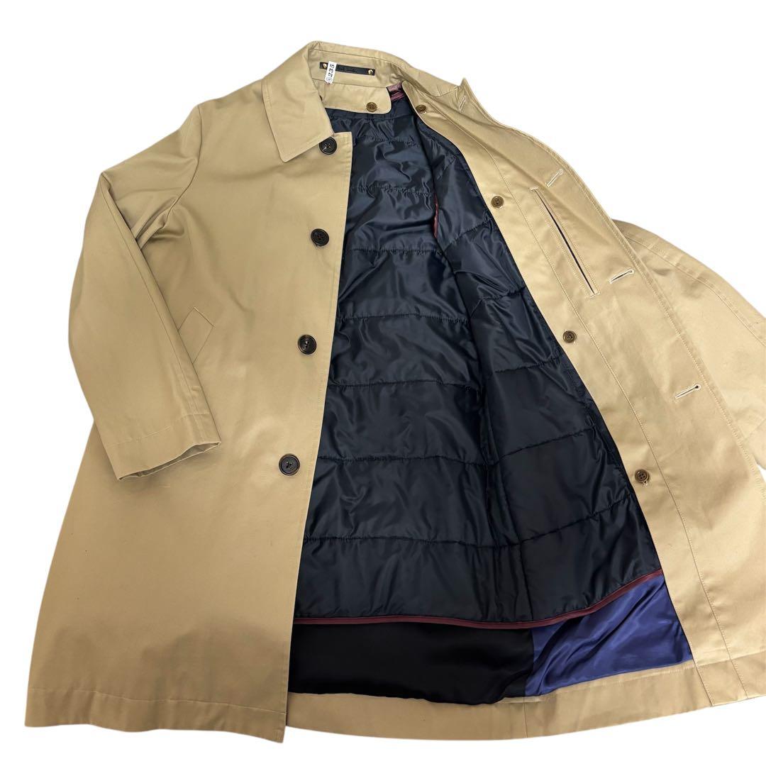 Paul Smith ポールスミス ステンカラーコート ベージュ ライナー付き