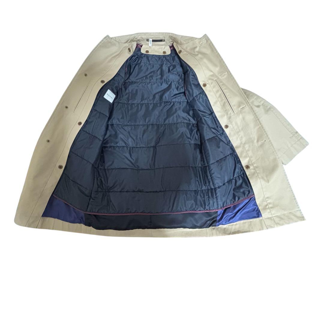 Paul Smith ポールスミス ステンカラーコート ベージュ ライナー付き