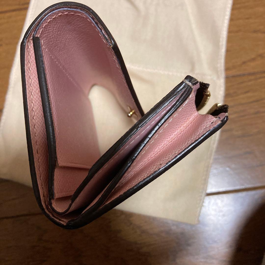 【値下げ】ルイヴィトン ポルトフォイユゾエ モノグラム ローズバレリーヌ 三折り