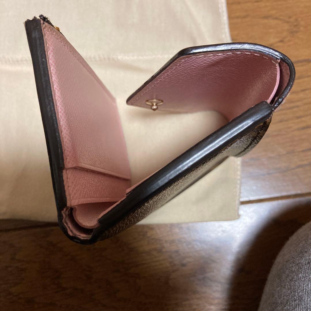 【値下げ】ルイヴィトン ポルトフォイユゾエ モノグラム ローズバレリーヌ 三折り