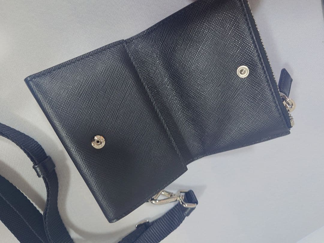 超美品 廃盤品 プラダ ケース カードケース 2MR036 サフィアーノ