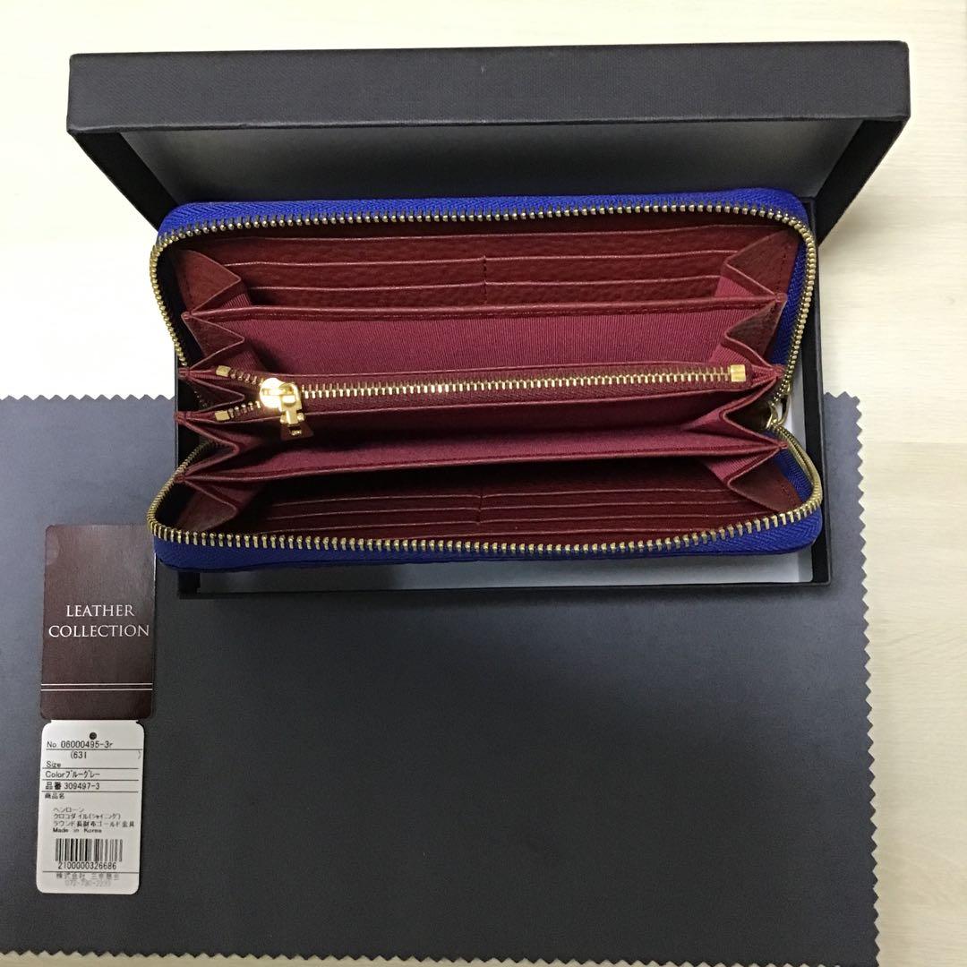 【三京商会】ヘンローン社　クロコラウンド財布