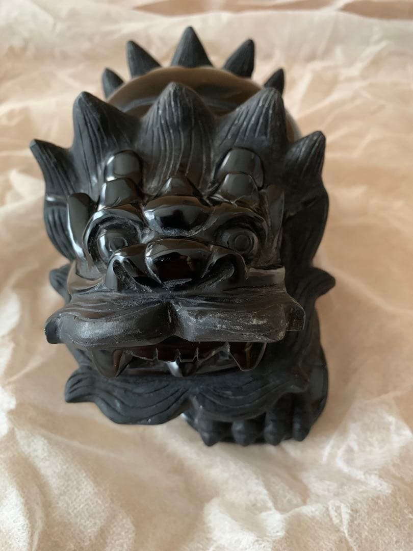 【特大】龍亀（ロングイ）　重量3.2kg 黒曜石（オブシディアン）