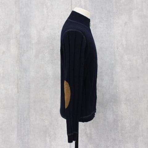 ◇良品 ブルネロクチネリ ダークネイビー Wジップカーディガン ウール×カシミヤ