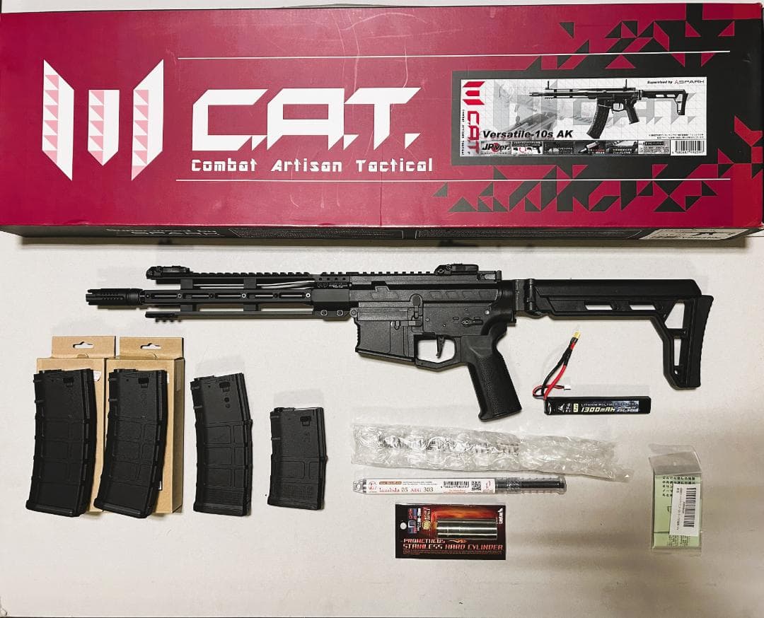 電動ガン CAT Versatile-10s AK M4マガジン仕様