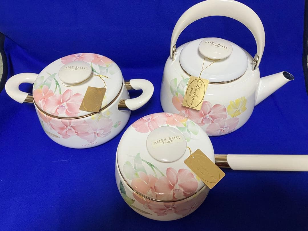 未使用タグ付☆象印☆ALLEN BALLY 両手鍋　片手鍋　やかん　3点セット