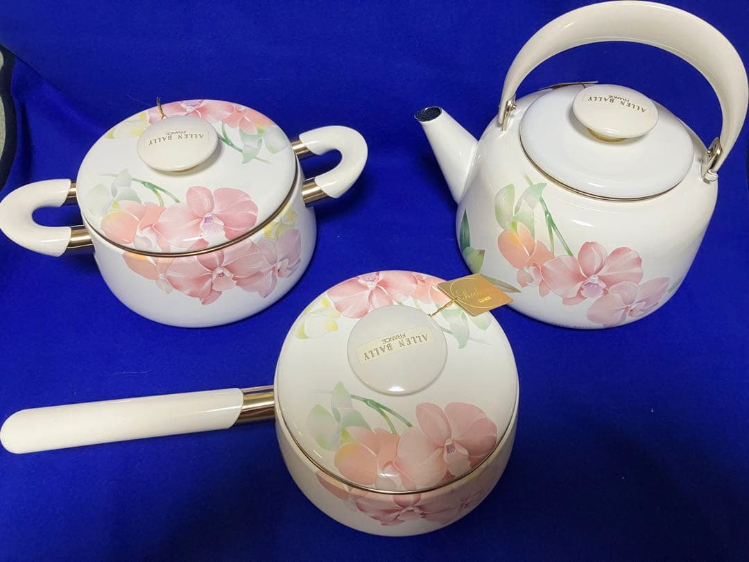 未使用タグ付☆象印☆ALLEN BALLY 両手鍋　片手鍋　やかん　3点セット