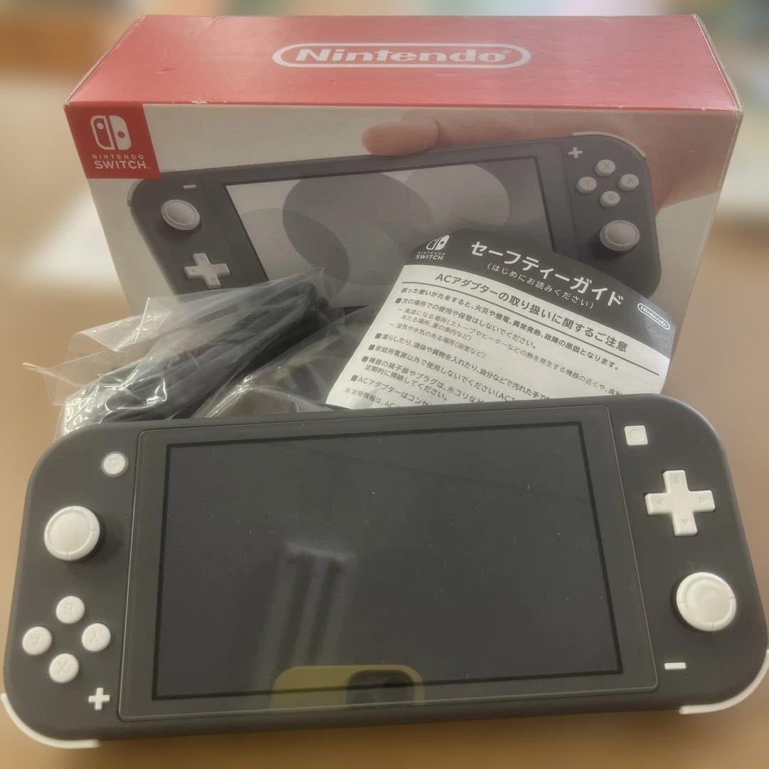 415 Nintendo Switch Lite グレー 本体　充電器付き