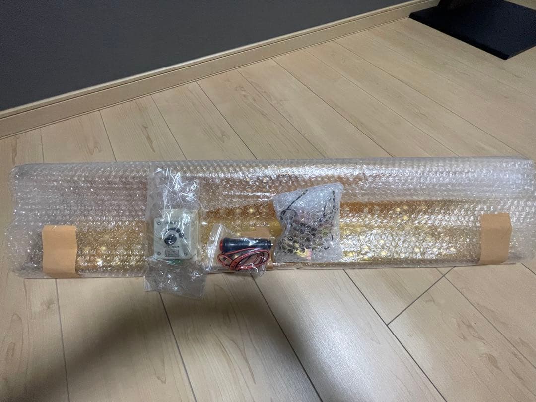 シャンデリア　自作品　調光機　電球　スイッチ付