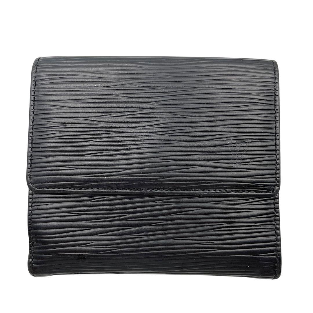 【美品】LOUIS VUITTON ルイヴィトン　折り財布　エピ　黒　ブラック