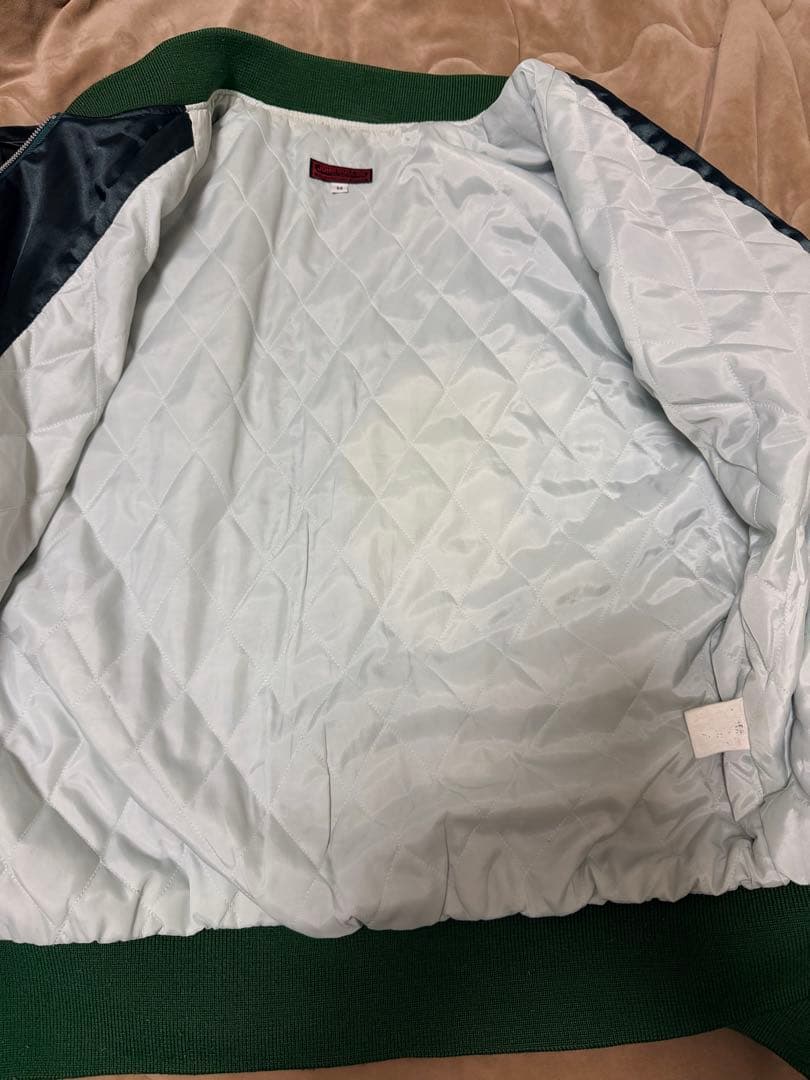 JOHN BULL 虎龍 別珍 サテン 日本限定 スカジャン vintage 緑