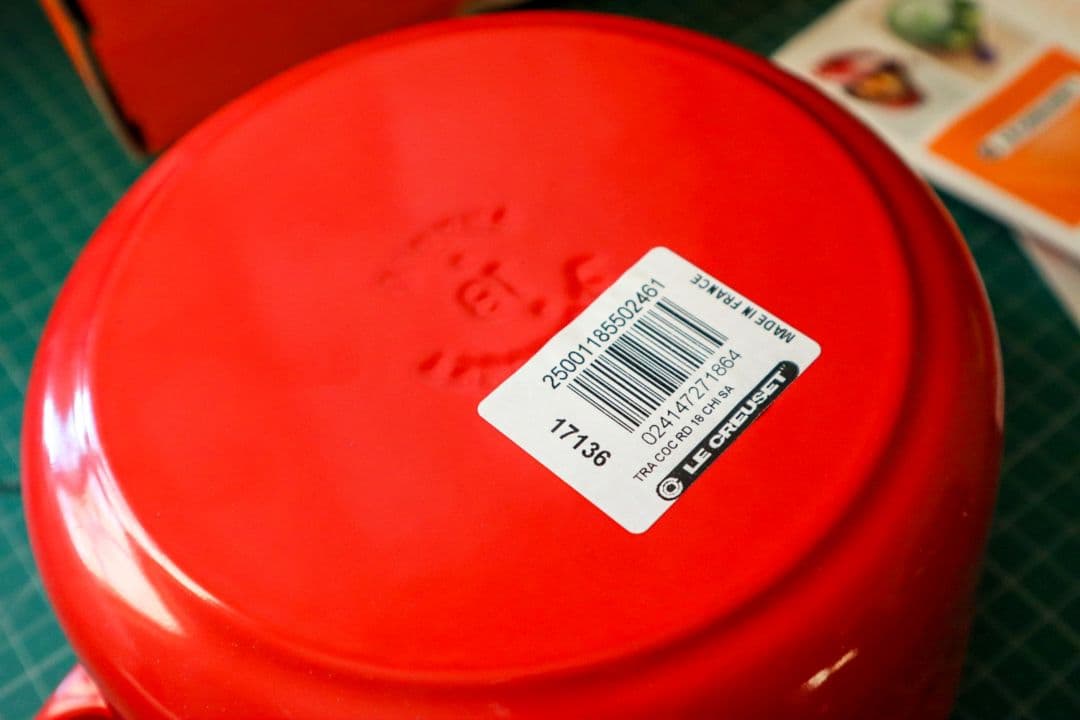 【新品未使用】LE CREUSET 赤 ココットロンド18cm